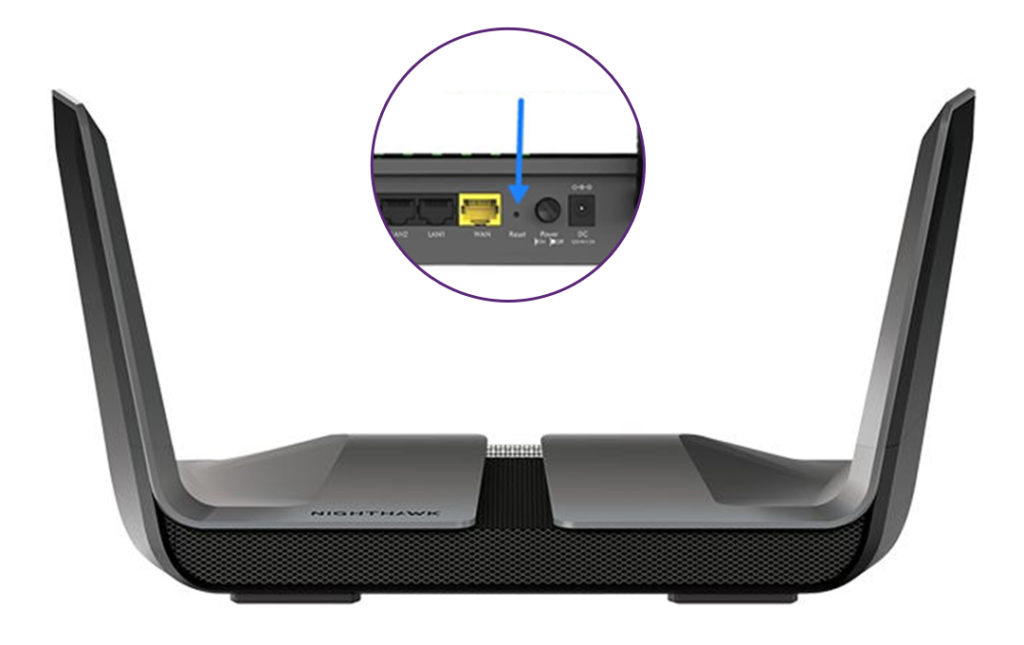 Resettings the Netgear Router Using the Reset Button​